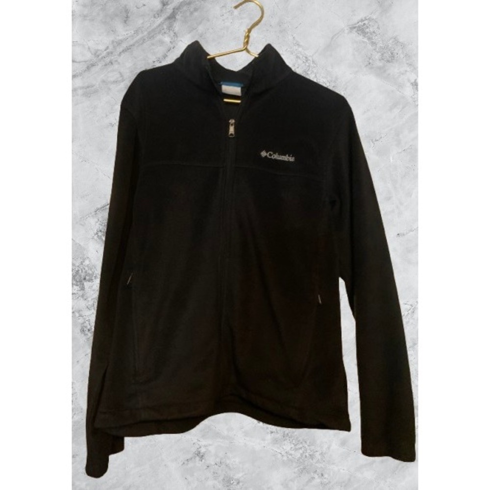 Columbia Sportswear Mens Full Zip Fleece Jacket Black Size Large